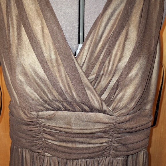 Connected Apparel Dress, Size 12, Mocha Style#T0964307M - Picture 10 of 13